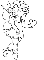 A coloring page of elves